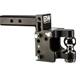 2.5" Tow & Stow Adjustable Trailer Hitch Pintle Ball Mount 8.5" Drop (2-5/16" Ball) - TS20056