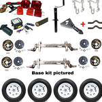 7,000 lb. Tandem Brake Torsion Axle Trailer Kit (both axles with brakes)
