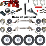 14,000 lb. Brake Torsion Axle Trailer Kit (both axles with brakes)
