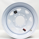 Sixteen Inch White Spoke 8-6.5" Bolt Circle Wheel - 128701