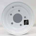 Eight Inch Five Lug White Trailer Wheel - 50800