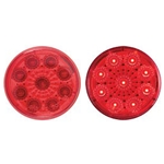 Red 2” Miro-Flex Round Sealed LED Marker/Clearance Light - MCL-50RBK