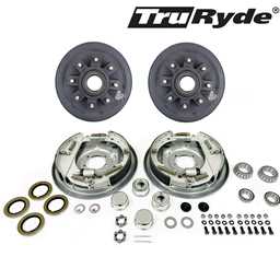 8-6.5" Bolt Circle 9/16" Stud  TruRyde® 7k Trailer Axle Hydraulic Brake Kit - BK42865HYD-916