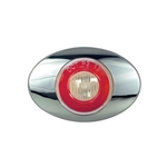 Clear Lens GloLight Millennium Series 3” Sealed LED Marker/Clearance Light Red - 11212238P