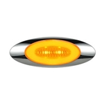 GloLight Millennium Series 4” Sealed LED Marker/Clearance Light Amber  - 11212700BK