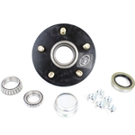 TruRyde® 5-5.5" Bolt Circle Trailer Hub with Parts including Timken® Bearings for a 3,500 lbs. Trailer Axle - 555LB1E-TK