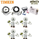 MAXX KIT Electric Over Hydraulic 7,000 lbs. Disc Brake Kit for a Tandem Axle with MAXX Caliper and Timken® Bearings - DMK7IM2-TK