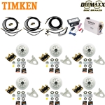 MAXX KIT Electric Over Hydraulic 7,000 lbs. Disc Brake Kit for a Triple Axle with Gold Zinc Caliper and Timken® Bearings - DMK7IG3 -TK