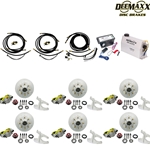 MAXX KIT Electric Over Hydraulic 8,000 lbs. Disc Brake Kit with 5/8" Studs for a Triple Axle with MAXX Caliper and TruRyde® Bearings - DMK8IM3580