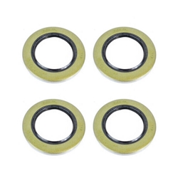 Four pack of TruRyde® Double Lip Seals for 5,200 lbs. to 7,000 lbs. Trailer Axles with 2 1/8" ID - 21333TBX4