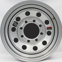 Sixteen Inch Silver Modular 8-6.5" Bolt Circle Wheel - 128702GCC