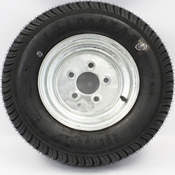 LoadStar 205/65-10E Tire Mounted on a 10"x6" Galvanized Wheel with a 5 lug 4.5" Bolt Circle -   C15102090GALV