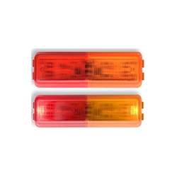 Red/Amber Thin Line Sealed LED Fender Light (2 Diodes) - MCL-61ARBK