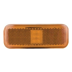 Amber Rectangular Thin Line LED Marker/Clearance Light 2 Diodes - MCL40AB