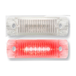 Sealed Clear lens Red LED Surface MountMarker/Clearance Light - MCL66CRBK
