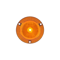 2.5" Round Amber Marker/Clearance Light With Locking Clip - MCL002AXBK