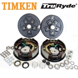 5-4.5" Bolt Circle 3,500 lbs. TruRyde® Trailer Axle Electric Brake Kit With Timken Bearings - BK545ELE-TK