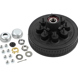 Dexter Pre-Greased Easy Assemble 8 on 6.5" Hub and Drum 1/2" Studs for 7,000 lbs. Trailer Axle - K08-219-1G