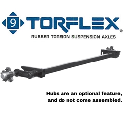 2,000 lb. #9 Dexter® Torflex® Rubber Torsion Suspension Trailer Axle Beam
